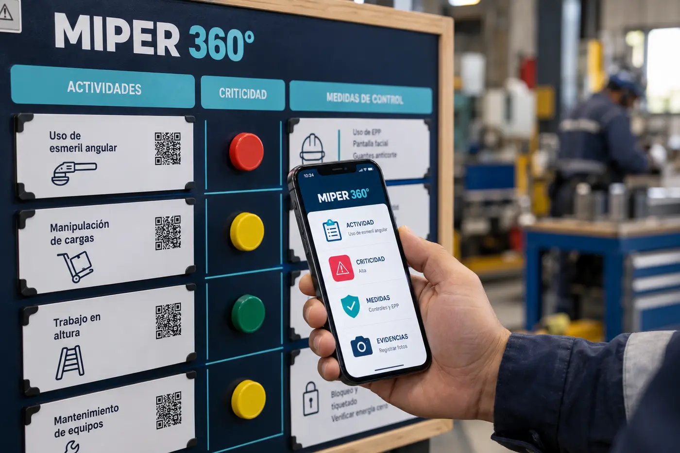 Versión compacta del tablero MIPER para espacios reducidos